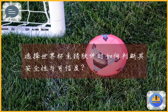 选择世界杯竞猜软件时如何判断其安全性与可信度？